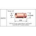 Tweco mig torch welding nozzle 25CT-62